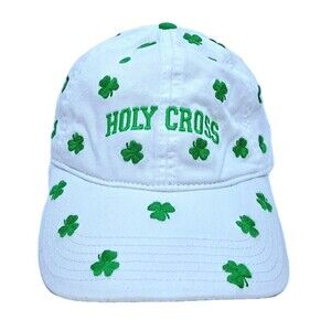 Holy Cross University School Shamrock Irish St Patrick's Day Hat Cap Green White